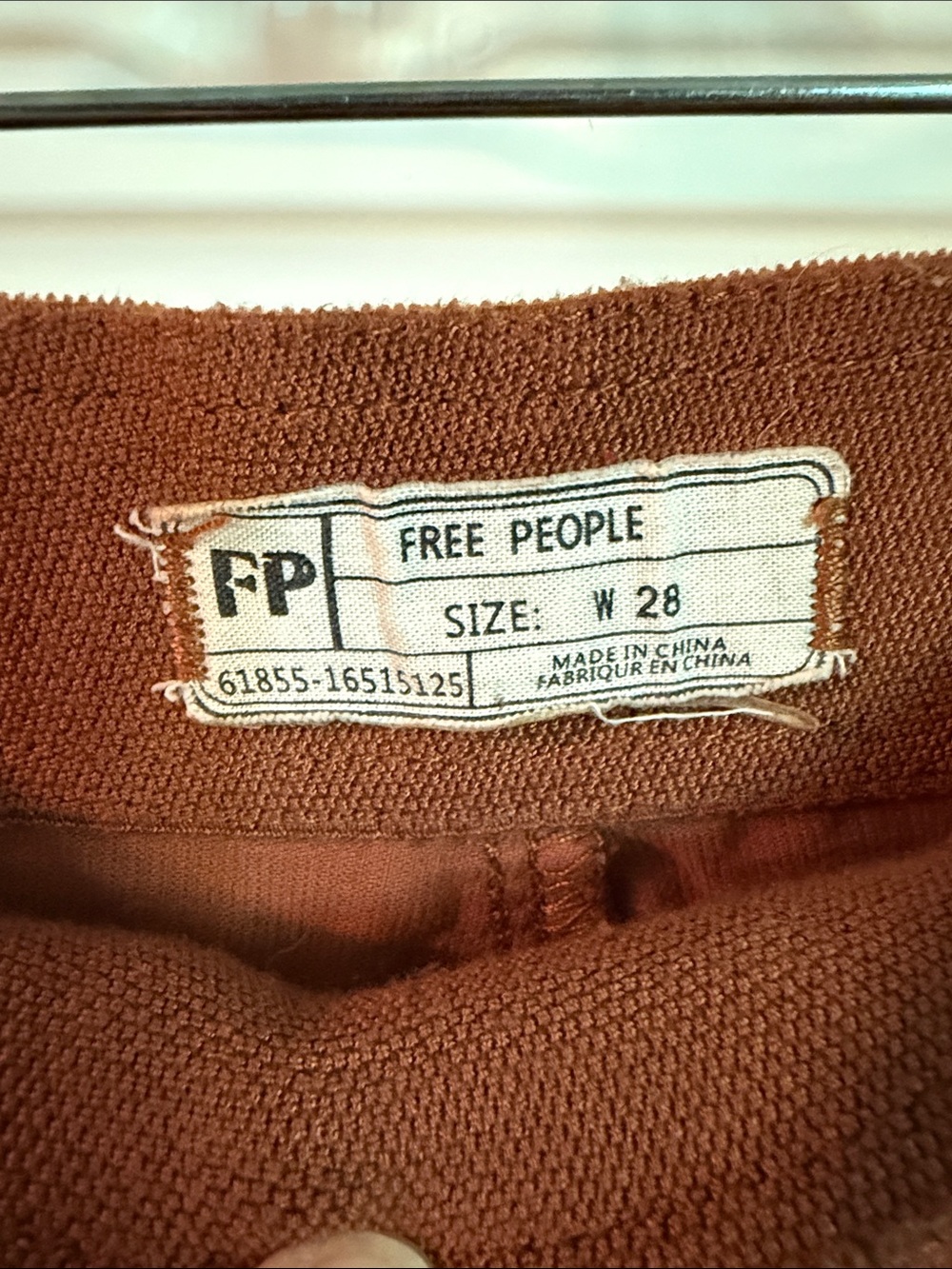 Free People Corduroy Bell Bottoms in Rust Brown - Picture 4 of 5
